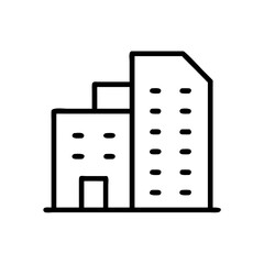 apartment building icon design