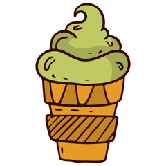 Junk Food with Doodle Design. Vector Illustration