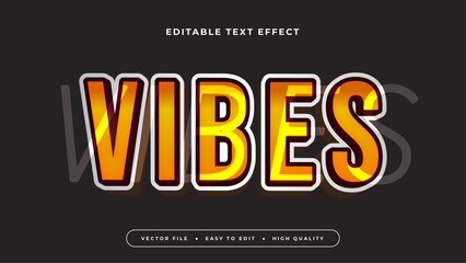 vibes gradient text effect editable modern typography vector