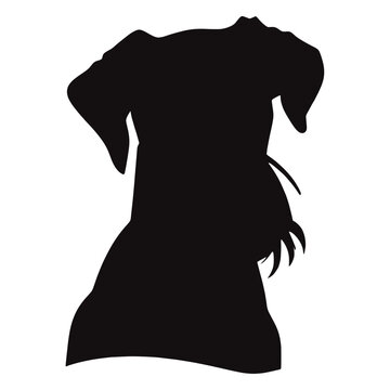 recommend clip art: Collection portrait Airedale Terrier dog silhouette animal canine vector
