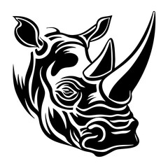 Rhino illustration wildlife graphic vector