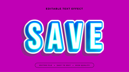 save gradient text effect editable modern typography vector