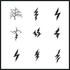 Fototapeta premium Thunderstorms lighting silhouette