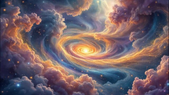 nebula space background footage