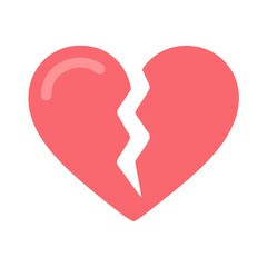 broken heart icon design