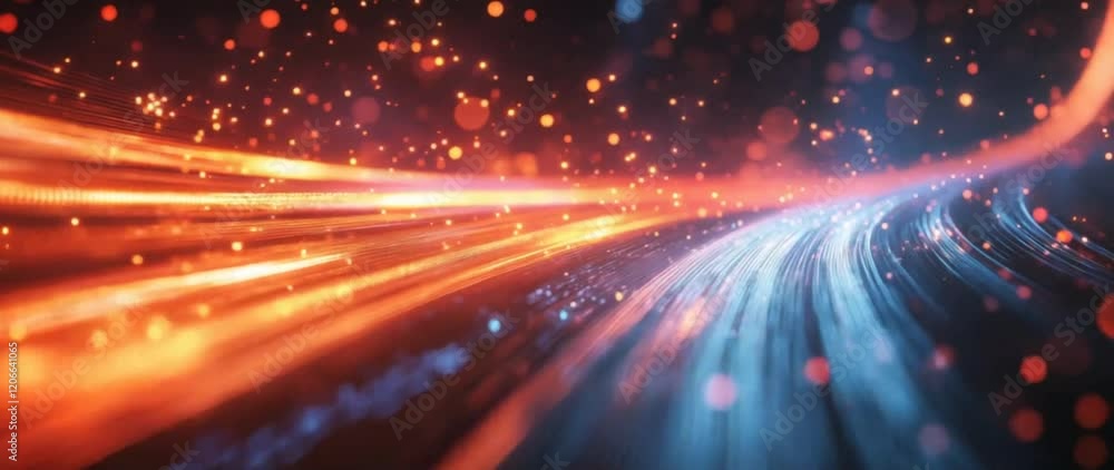 Poster tech art abstract creative colorful fluid visual design