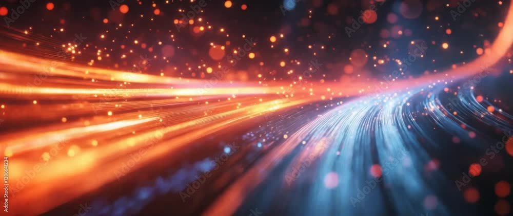 Poster tech art abstract creative colorful fluid visual design