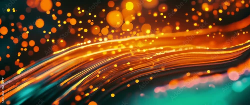 Poster tech art abstract creative colorful fluid visual design