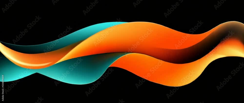 Poster tech art abstract creative colorful fluid visual design