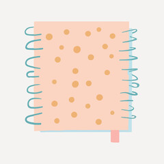 of cute paper note illustration vector