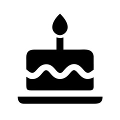 cake with candle icon design