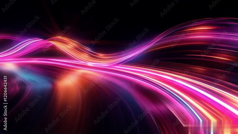 Poster tech art abstract creative colorful fluid visual design