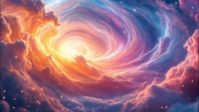 nebula space background footage