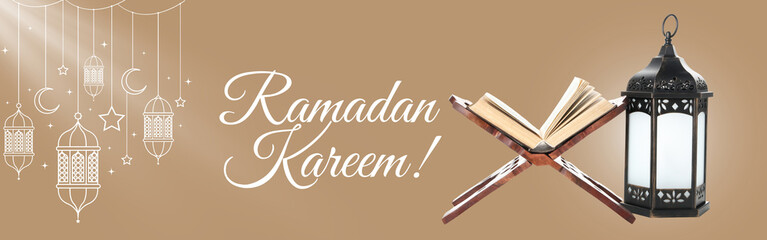 A beautiful greeting card for the celebration of Ramadan