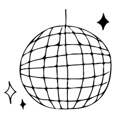 Shining disco ball
