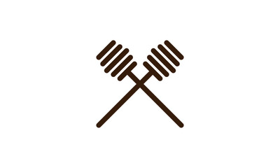 a graphic image with honey spoon theme, white background. vector graphic base.