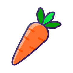 carrot fruit icon design