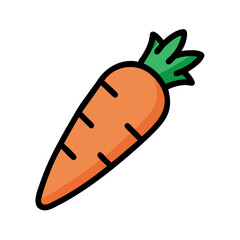 carrot fruit icon design