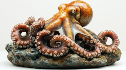 Stunning Octopus Sculpture: A Masterpiece of Marine Life Art