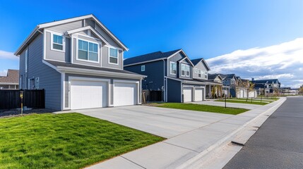 Suburban Homes on a Sunny Day