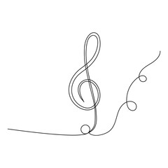 Music icon single-line art elegantly portrays the soul of music, using a continuous line to symbolize harmony, rhythm, and the universal language of melody.