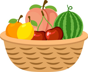 Fruit Basket Illustration