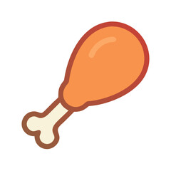 chicken leg icon design