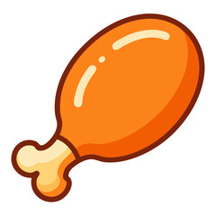chicken leg icon design