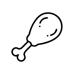 chicken leg icon design