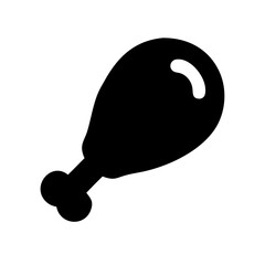 chicken leg icon design