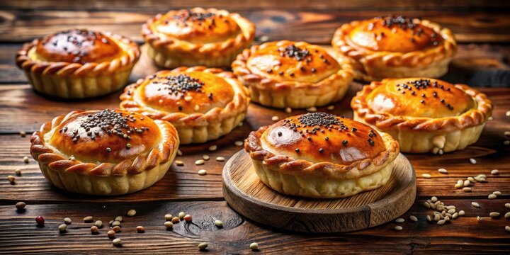 Authentic recipes for irresistible sesame cumin baked pies, showcasing vibrant traditional cuisine.