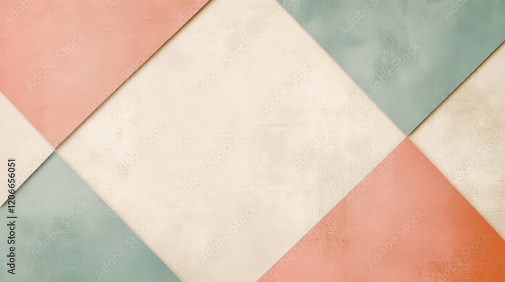 Aufkleber abstract geometric pattern with soft colors for design or background use.