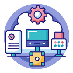 computing service icon design