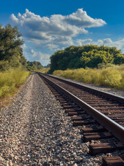 Obraz premium railway in the countryside