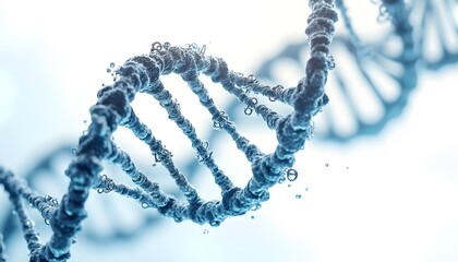 Stunning 3d Dna Helix Image for Science and Medical Use