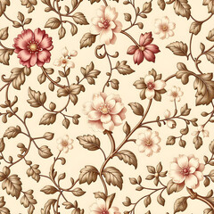 seamless pattern with flowers