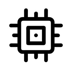 CPU microprocessor icon design