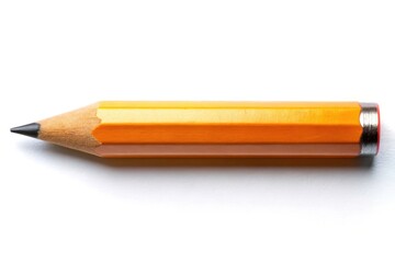 Clean white background showcases panoramic pencil; perfect for stationery product mockups and advertising.