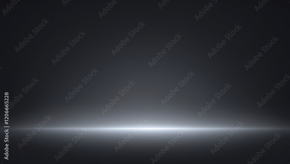 Poster minimalist dark background with a glowing line providing a sense of depth
