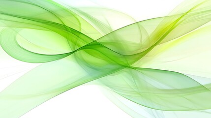 Fototapeta premium Abstract Green Wave Forms Design Background