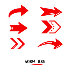 Fototapeta premium arrow hand draw icons