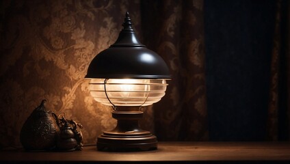 old lamp on the wall