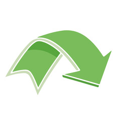 recycle symbol isolated on white