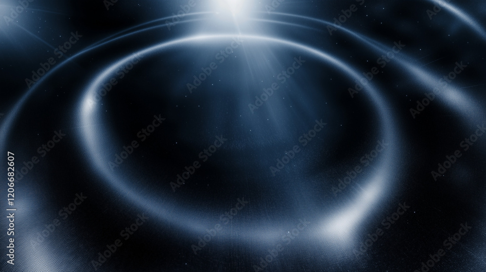 Aufkleber Elegant dark blue abstract background with circular gradient and glowing effect, designed to add depth and sophistication to creative projects in fashion, art, interior design, advertising, and graphi