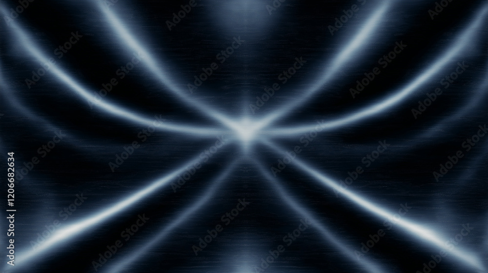 Poster Elegant dark blue abstract background with circular gradient and glowing effect, designed to add depth and sophistication to creative projects in fashion, art, interior design, advertising, and graphi