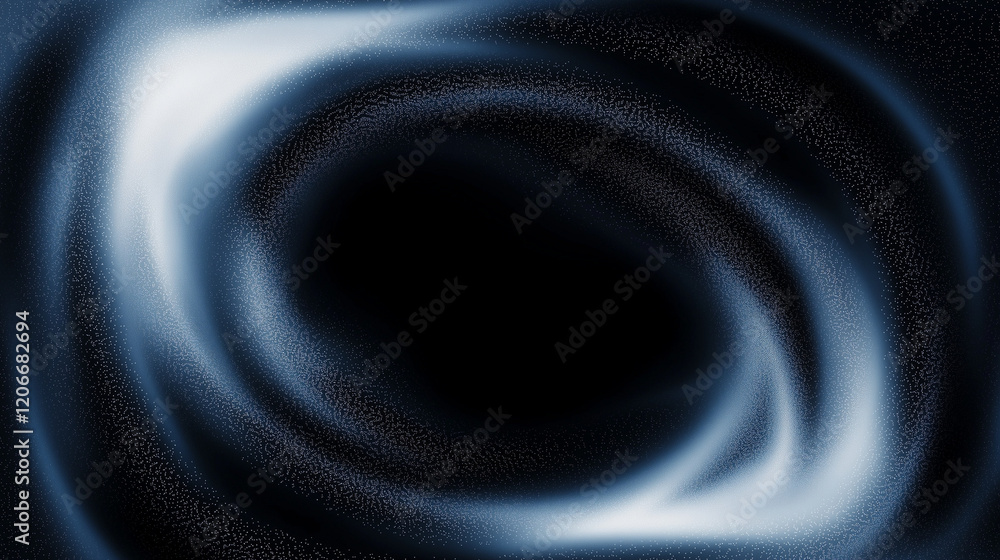 Poster Elegant dark blue abstract background with circular gradient and glowing effect, designed to add depth and sophistication to creative projects in fashion, art, interior design, advertising, and graphi