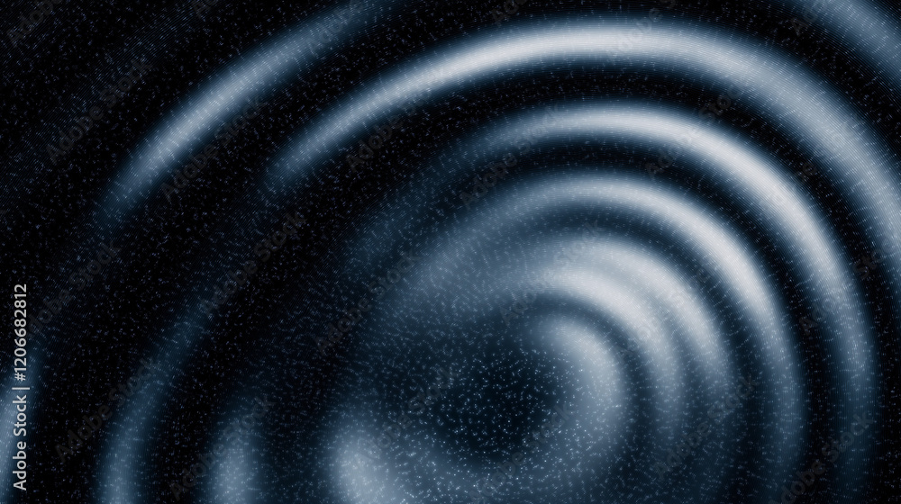Poster Elegant dark blue abstract background with circular gradient and glowing effect, designed to add depth and sophistication to creative projects in fashion, art, interior design, advertising, and graphi