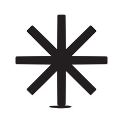 Fototapeta premium Hospital and medical health care Medical Cross icon silhouette vector illustration