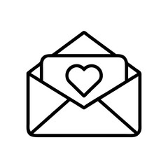 envelope with heart icon design