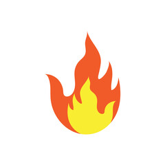 fire icon illustration flat